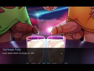 Futadomworld výstřik koktejl v baru