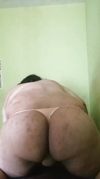 Fat bitch show His ass for you