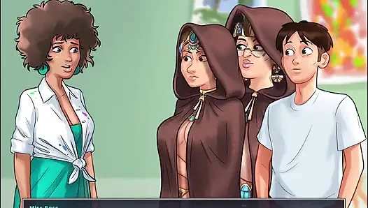 Summertime Saga, ich male meinen nackten Schulleiter auf dem College, als sie ... Xxx