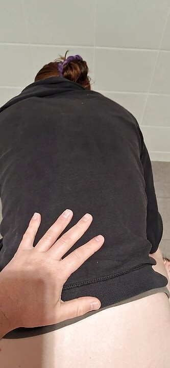 Anal and ATM With Kate in bathroom on Holiday