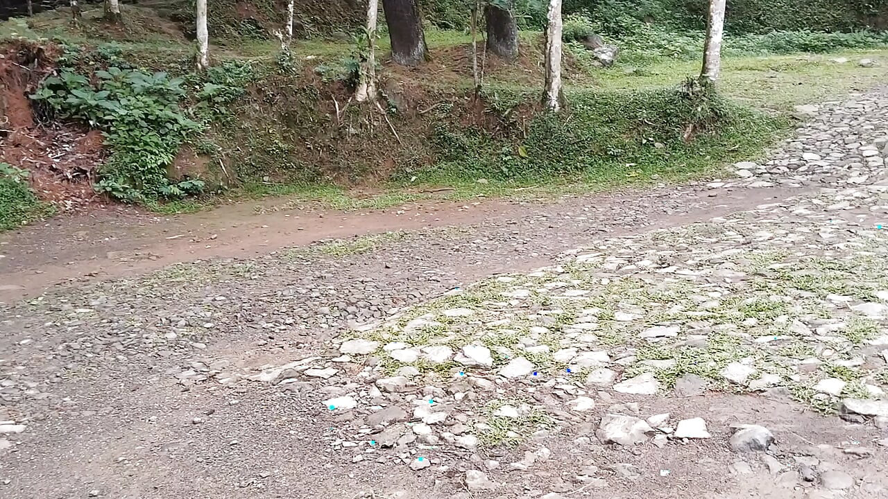 Walking to natural tourist attractions peeing in public toilets