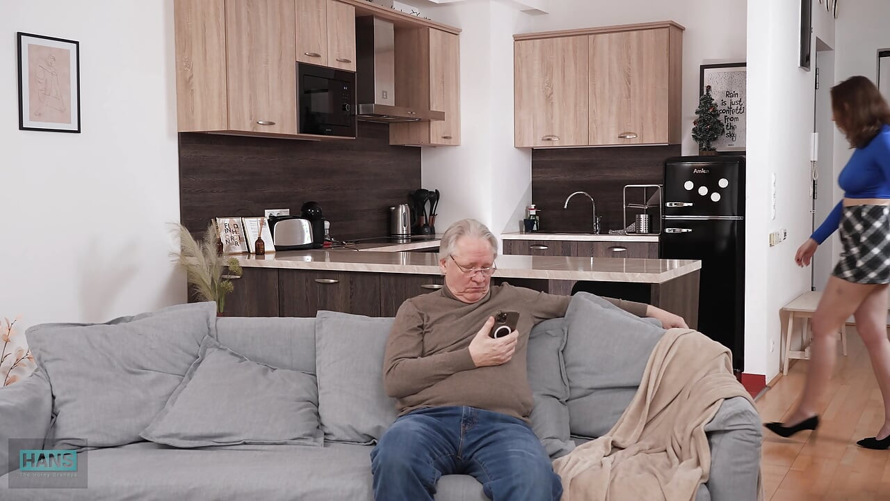 Busty Berta's Full Service! Deep Oral & Intense Doggy Style for Grandpa Hans