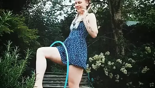 Buttaface girl hula-hooping 2