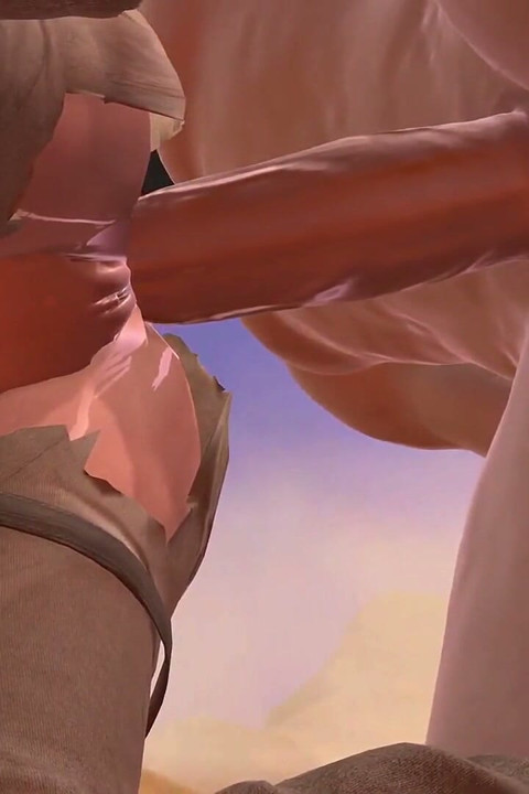 Lara Croft takes a giant cock in the ass: Tomb Raider parody