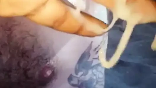 Süper kalın yapışkan boşalma