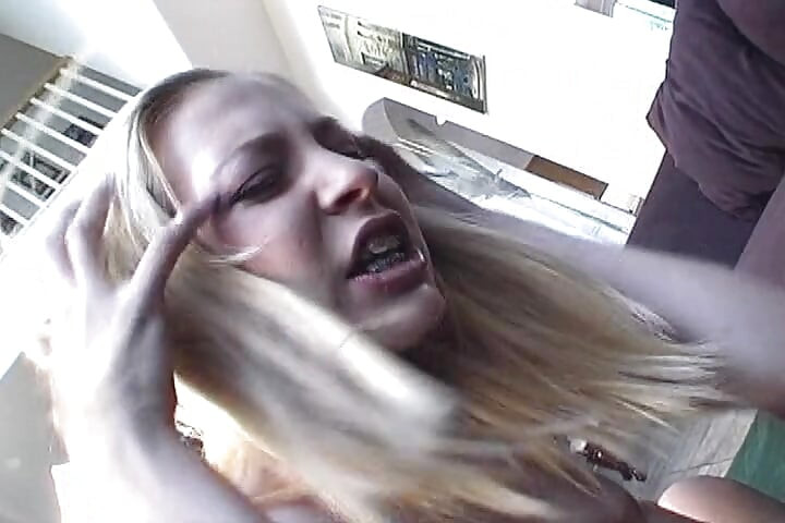 Pretty blonde babe gets her asshole wrecked