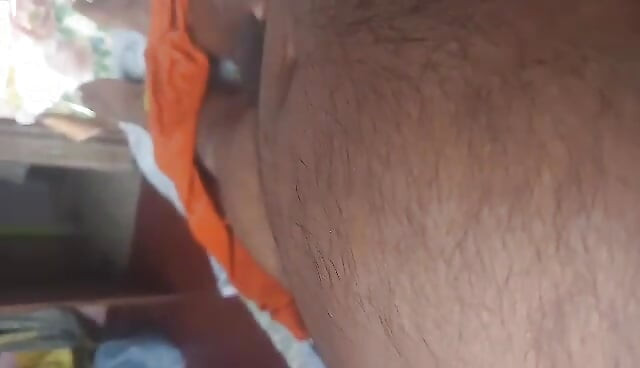 Handjob cum shot on my bed