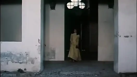 Beautiful blonde cock sucking pussy fucking in the castle