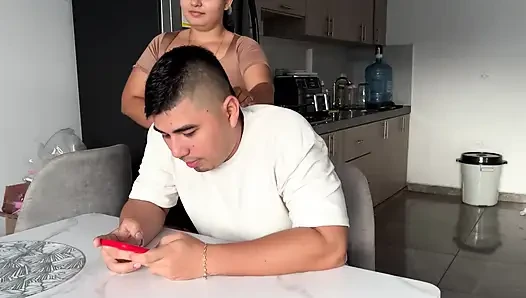 Stepsister Wants Sex in the Kitchen