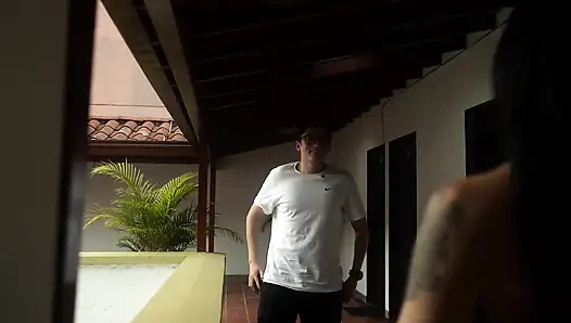 I Fuck My Gothic Neighbor's Huge Ass and I Come on Her Tight Ass