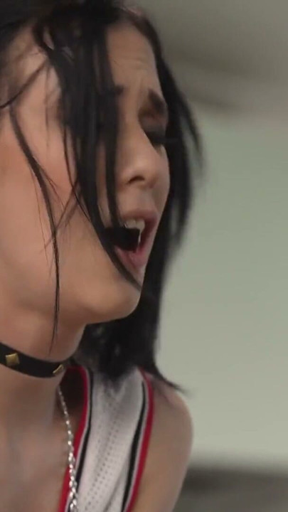 Sexy emo-girl Nikki Fox was destroyed by fat cock in rough sex session | Clip 1