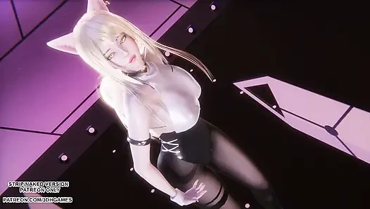 MMD CHUNG HA - СТРЕСС - Сексуальная Ахри, танец Кпоп, лига легенд, хентай без цензуры 4K 60FPS