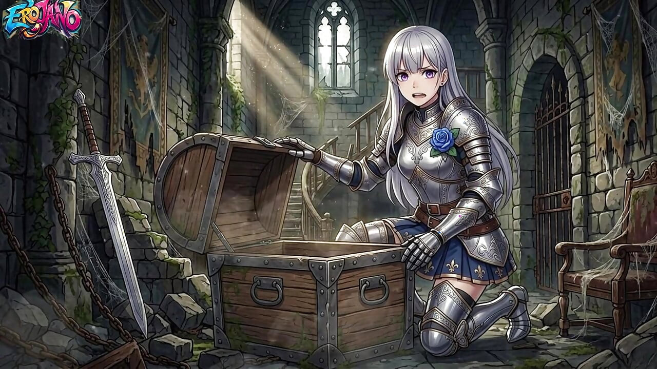 Sexy Adventurer Gets Turned on by a Goblin and Gives Him a Wild Blowjob in the Abandoned Castle