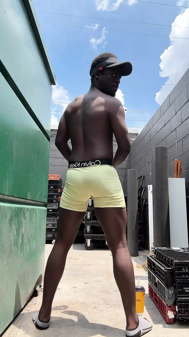 At Work Trying Not To Get Caught While I’m Getting Very Naughty Behind The Dumpster