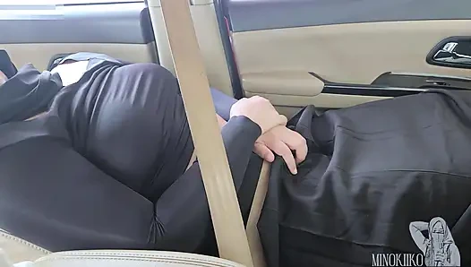 Taking a Hijab Co-Worker Out of Town with a Office Car - Minokiiko