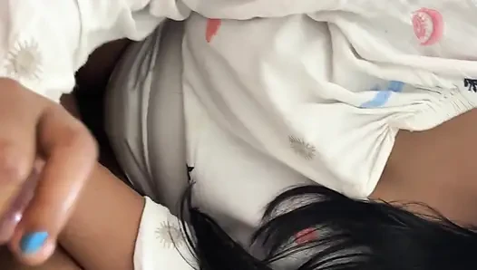 Homemade Couple private moments oiling and blowjob