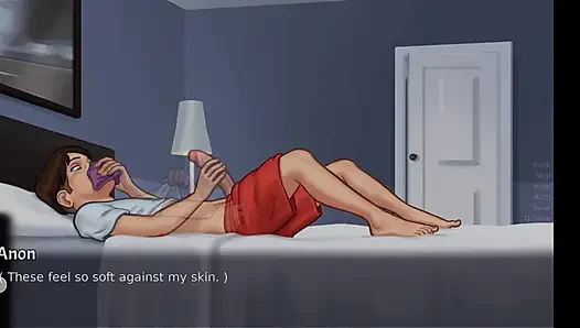 stepmom caught stepson  masturbating on her room she help stepson to jerk off