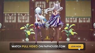 Mmd R-18 - chicas anime sexy bailando - clip 328