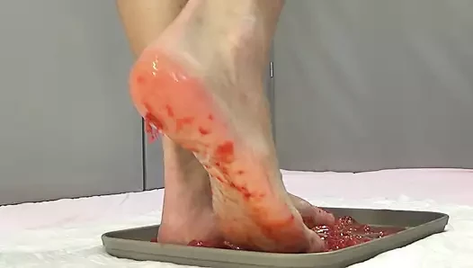 I Trample Strawberries with My Feet and Pee in Them
