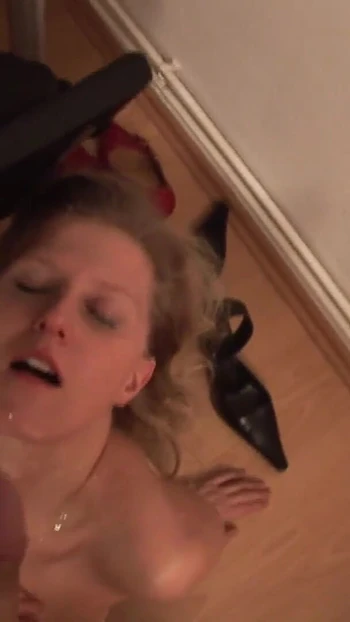 Iconic moment from "GERMAN MILF BLOWJOB FACIAL CUMSHOT"