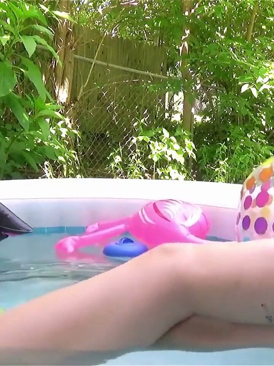 Leg Lounging in the Hot Tub