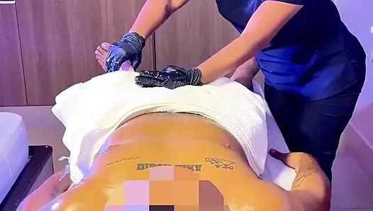 Sinnliche Manuelle Massage POV - Großer Gebauter Amateur-typ, Happy End
