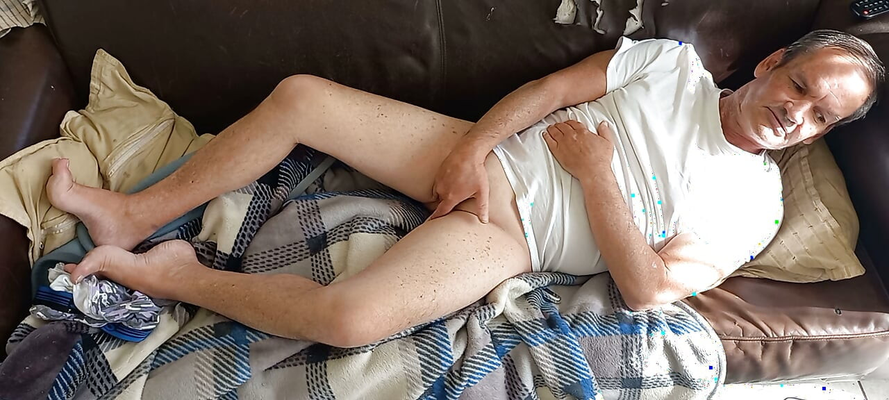 Playing with my small cock