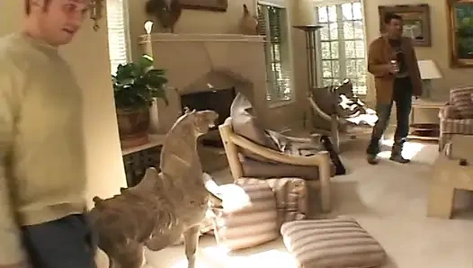 Sexy teen gags on a massive cock then gets fucked to a mouth cumshot