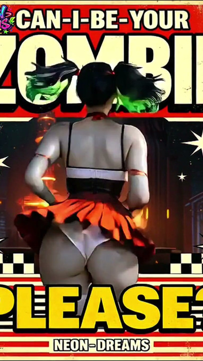 NEON DREAMS - CUM CRAZED ZOMBIE SLUT | Clip 2