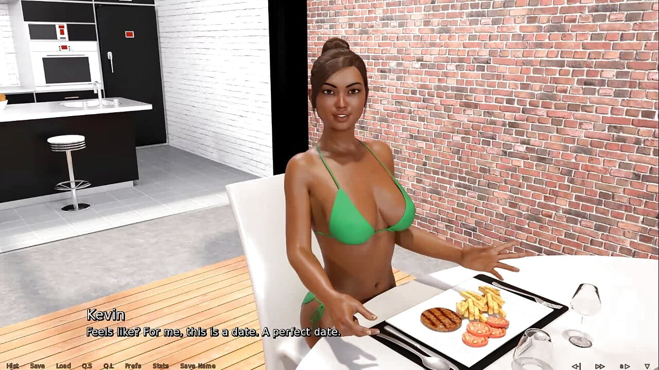 Where the heart is: sexy black ebony cook in bikini ep 105