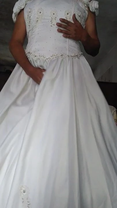 Quinceanera satin dress