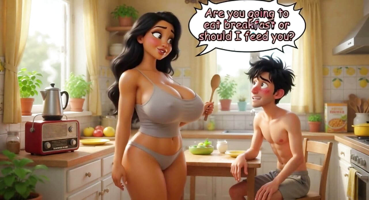 The Beautiful Stepmother Summer Tease in the House Builds to Passionate Kitchen Encounter (ai Generated)