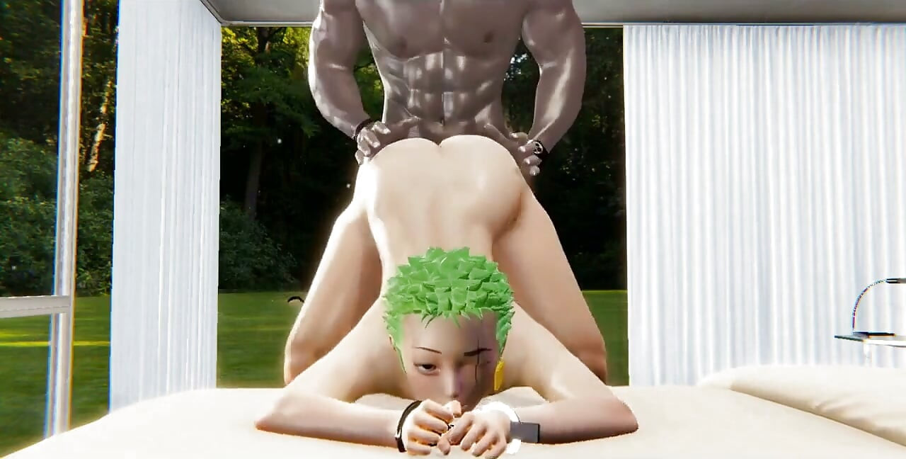 원피스 Yaoi - 흑인 남자에게 따먹히는 Zoro - 일본 아시아 만화 애니메이션 만화 게임 포르노 비디오 애니메이션