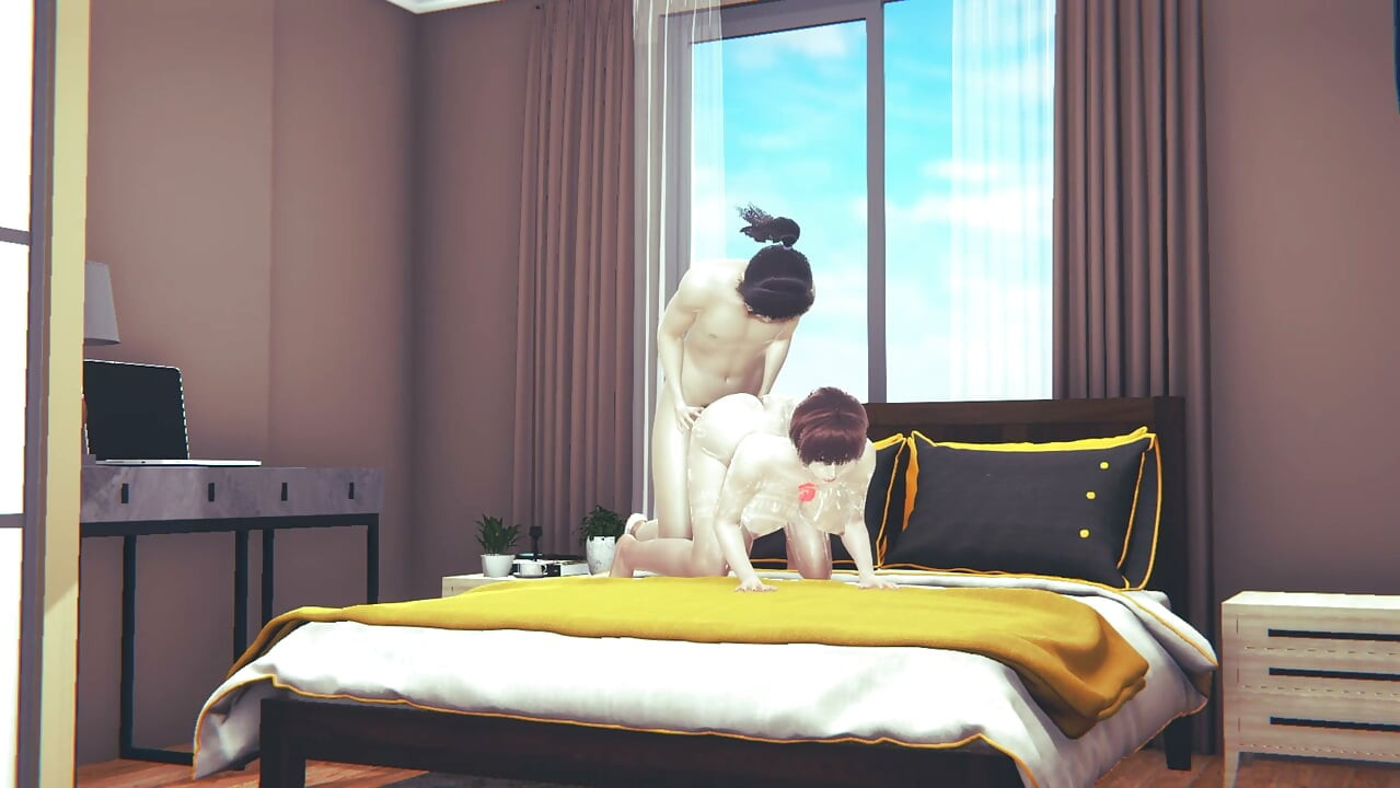 Târfa 3D cu sâni mari suge pula mare în Honey Select hentai anime 3D