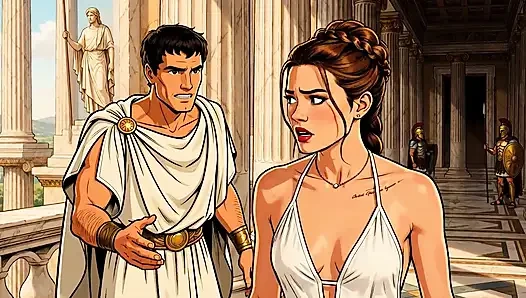 Helen of Troy Fucks and Sucks and Gets Cum Inside Her Pussy and on Her Belly
