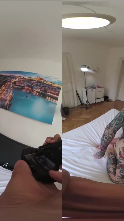 Stunning moment from "Katarina Rina - Tan Teenager W Massive Ass Cannot Stop Cumming In Monster Cock Threesome - Vr Part"