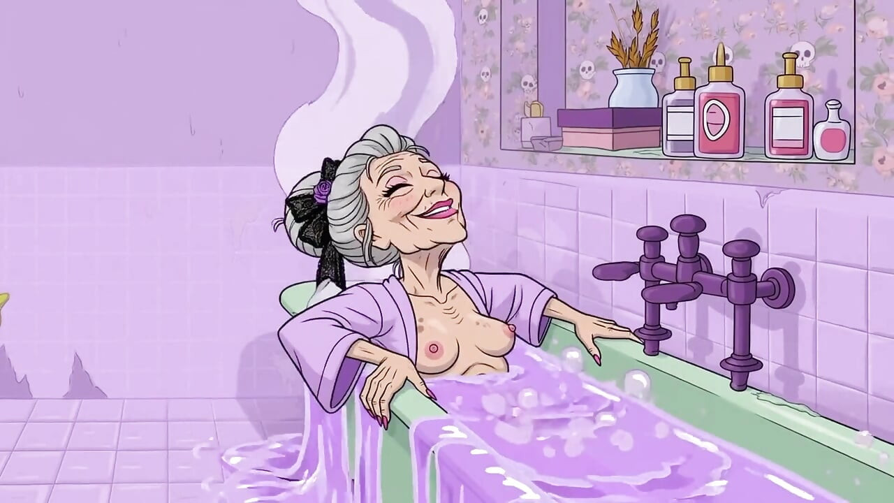 Bathroom Granny Ai Cartoon