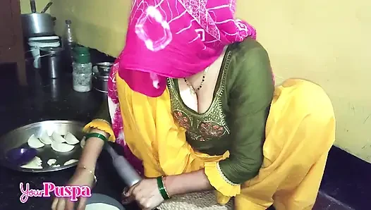 Pembantu indiaku menginap di rumahku di festival, video seks di dapur, video seks romantis lengkap