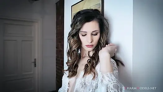 Josie Like White Angel with Naked Breasts