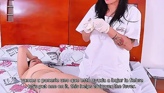 Kitty dj dan jennifer lagi asik jilat memek di ruang gawat darurat - lesbian dengan jari, lidah, dan muncrat eksplosif