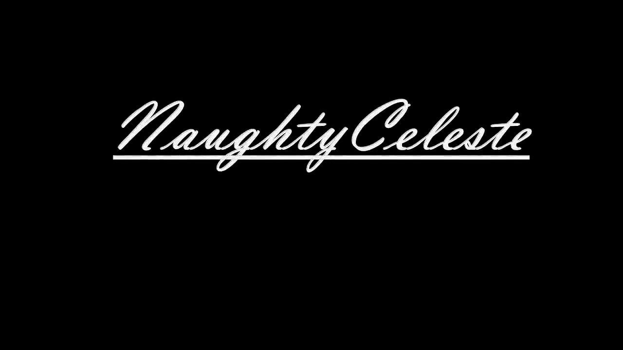 Naughty Celeste stuffs dirty panties in pussy, masturbates till she cums