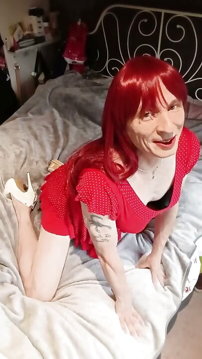 Vestido rojo corto hola