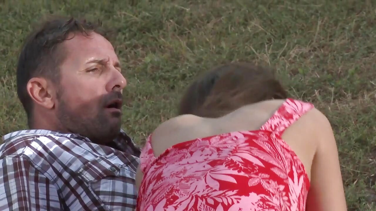 Outdoor anal for busty babe