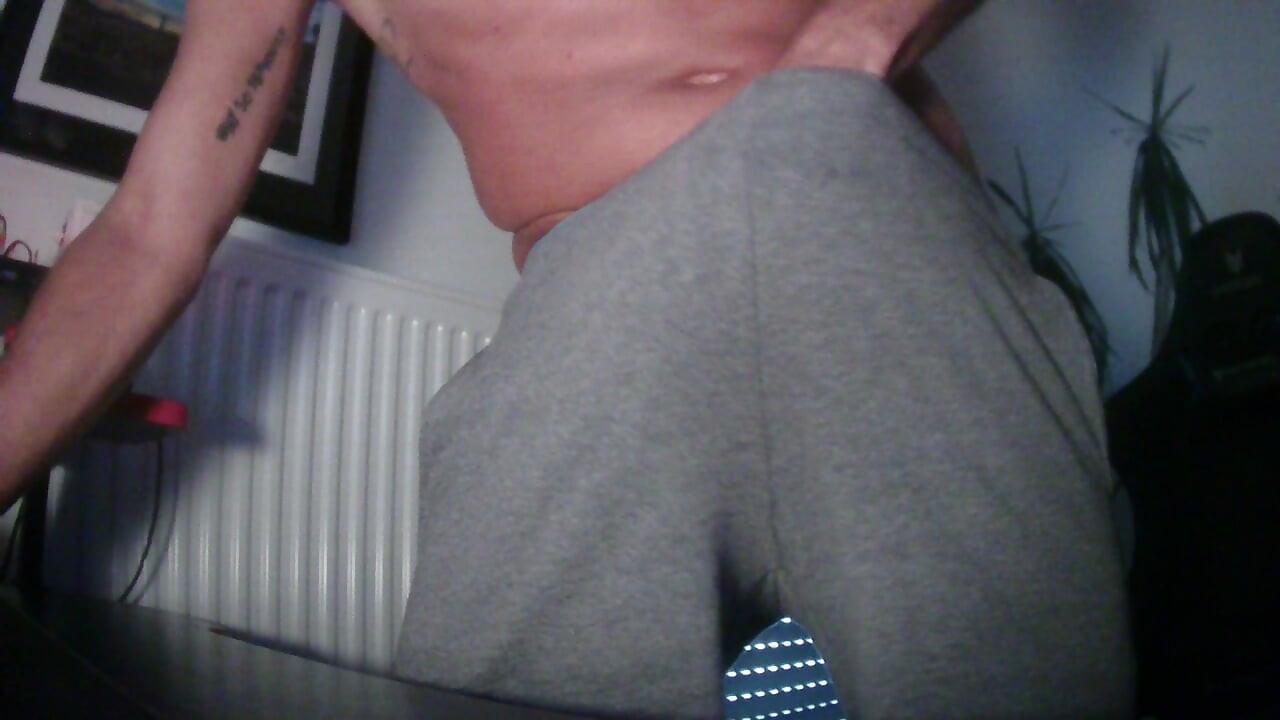 I undress to show you my beautiful cock filled with cum