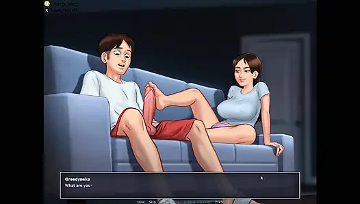 Üvey kız kardeşimi kanepede siktim