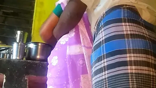 Tamil teacher Kitchen room sex with hasband handjop