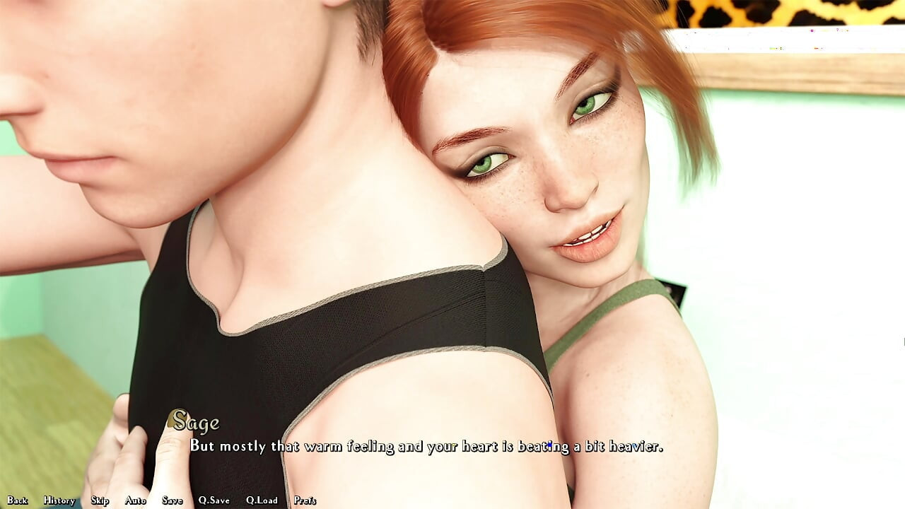 Dan plays with Saga's giant tits, then buries his dick deep inside her ass
