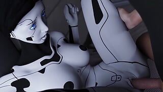 Projekt Passion stříká se sexy blondýnkou, čarodějnicí, AI sex robotem Dívka a zrzka