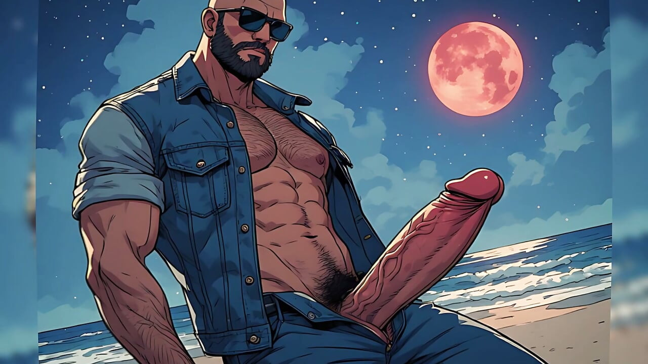 Cocks Out at Beach (ai)