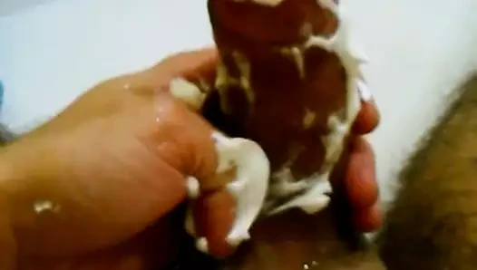 Benim çük ve beyaz krem ​​eğlence